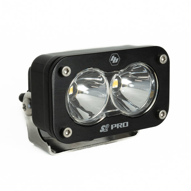 S2 Pro Black LED Light Pod (Spot; Clear)