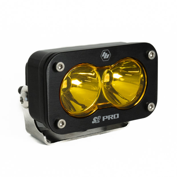 S2 Pro Black LED Light Pod (Spot; Baja Amber)