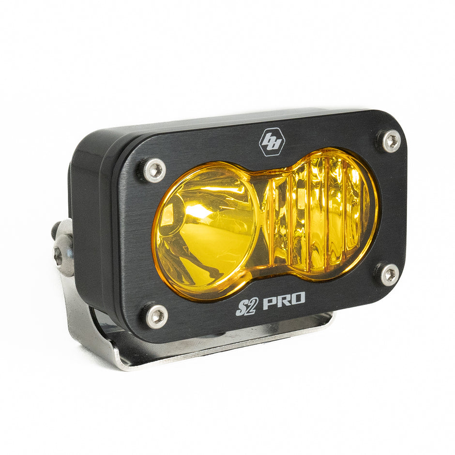 S2 Pro Black LED Light Pod (Driving/Combo; Baja Amber)