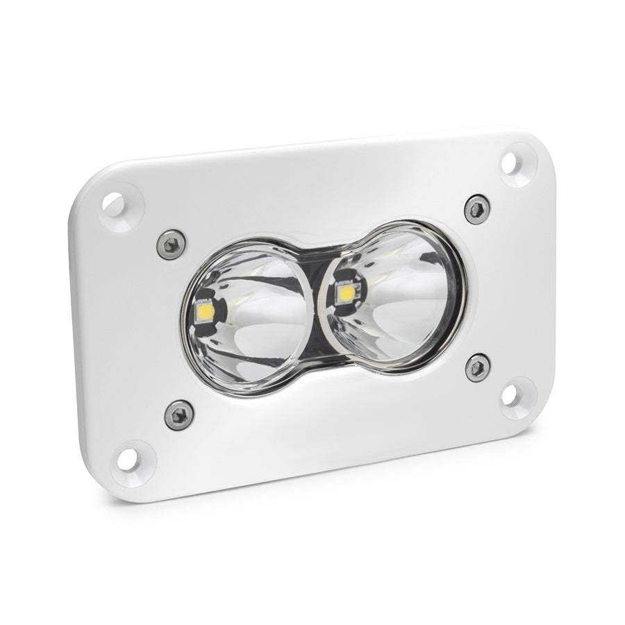 S2 Pro White Flush Mount LED Light Pod (Spot; Clear)