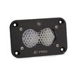 S2 Pro Black Flush Mount LED Light Pod (Work/Scene; Clear)