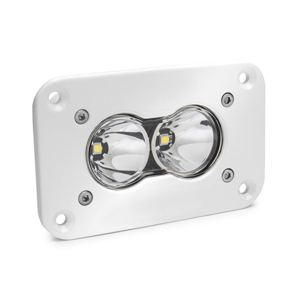 S2 Pro White Flush Mount LED Light Pod (Work/Scene; Clear)
