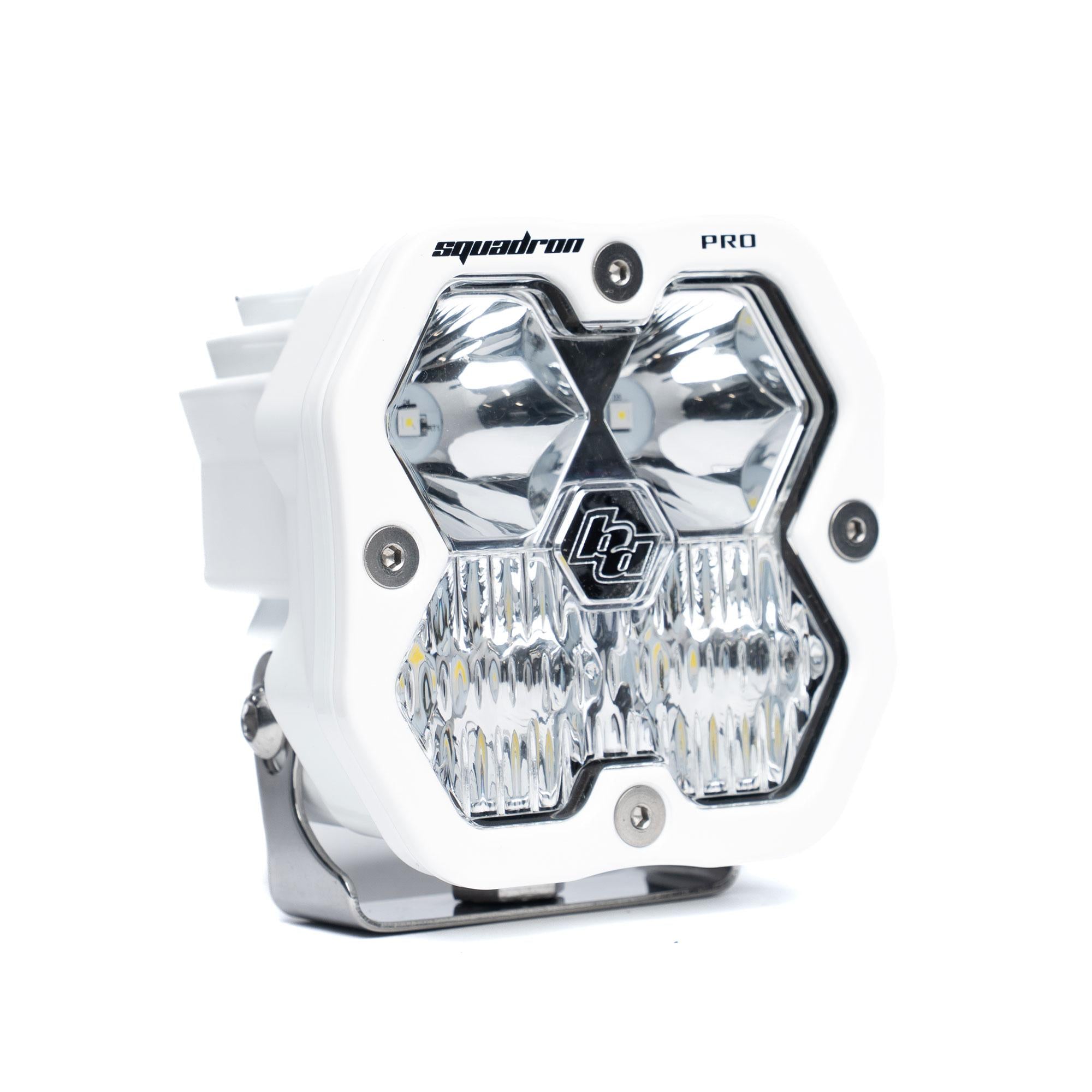 Squadron 2.0 Pro White LED Auxiliary Light Pod (Driving/Combo; Clear)