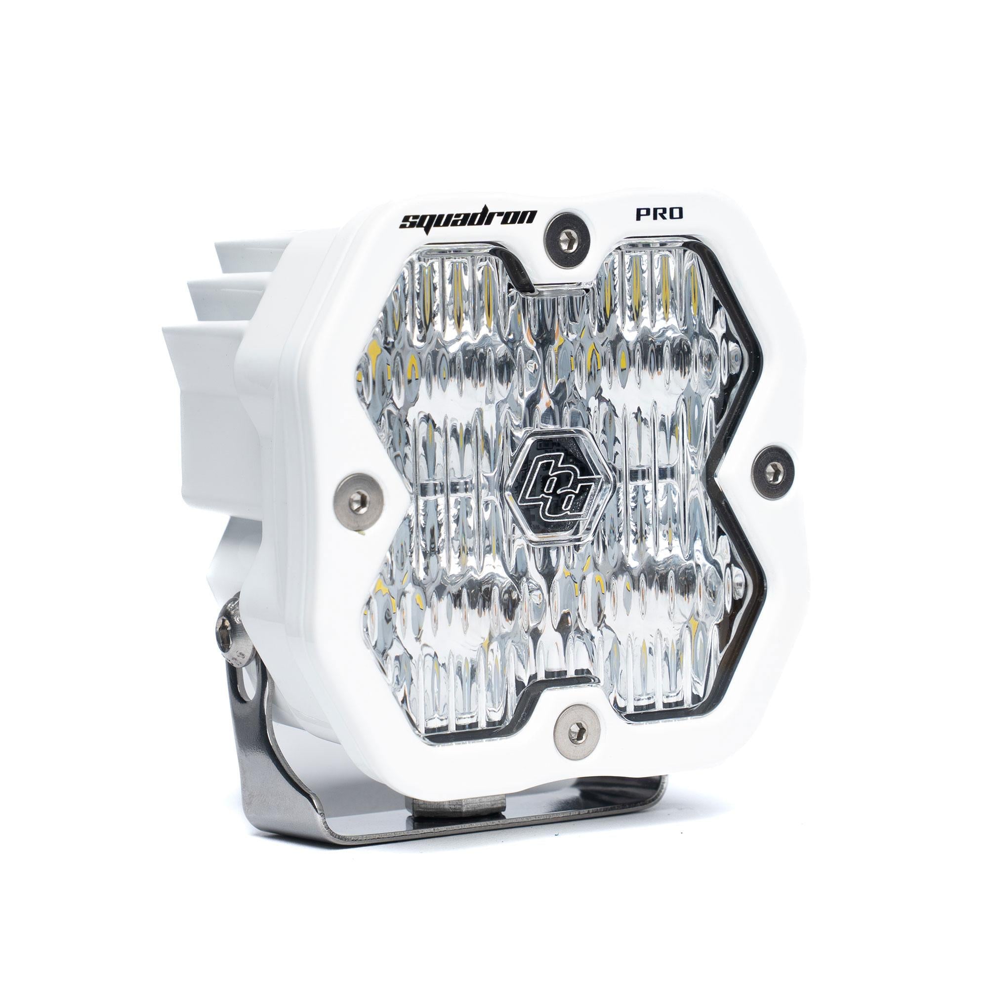 Squadron 2.0 Pro White LED Auxiliary Light Pod (Wide Cornering; Clear)