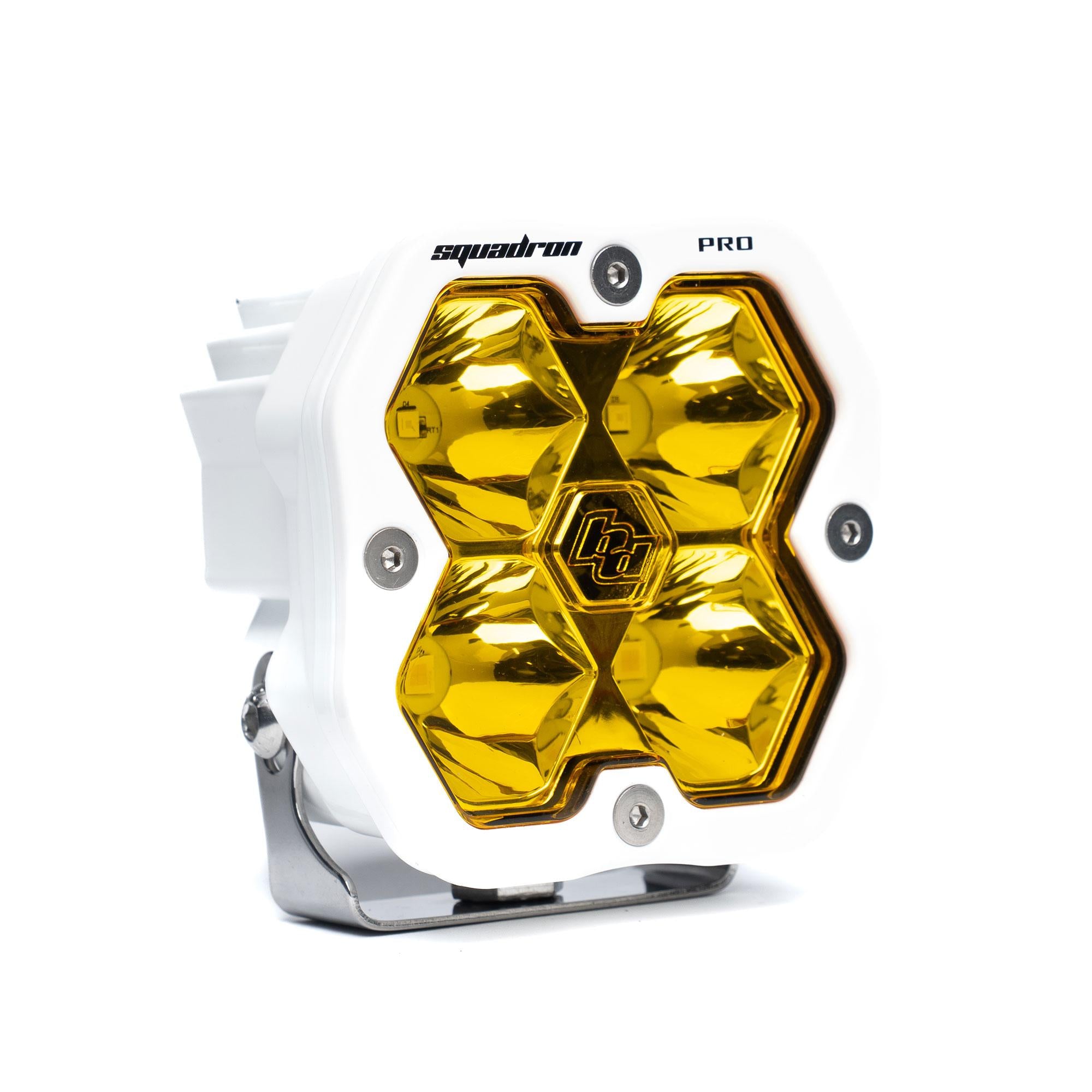 Squadron 2.0 Pro White LED Auxiliary Light Pod (Spot; Baja Amber)
