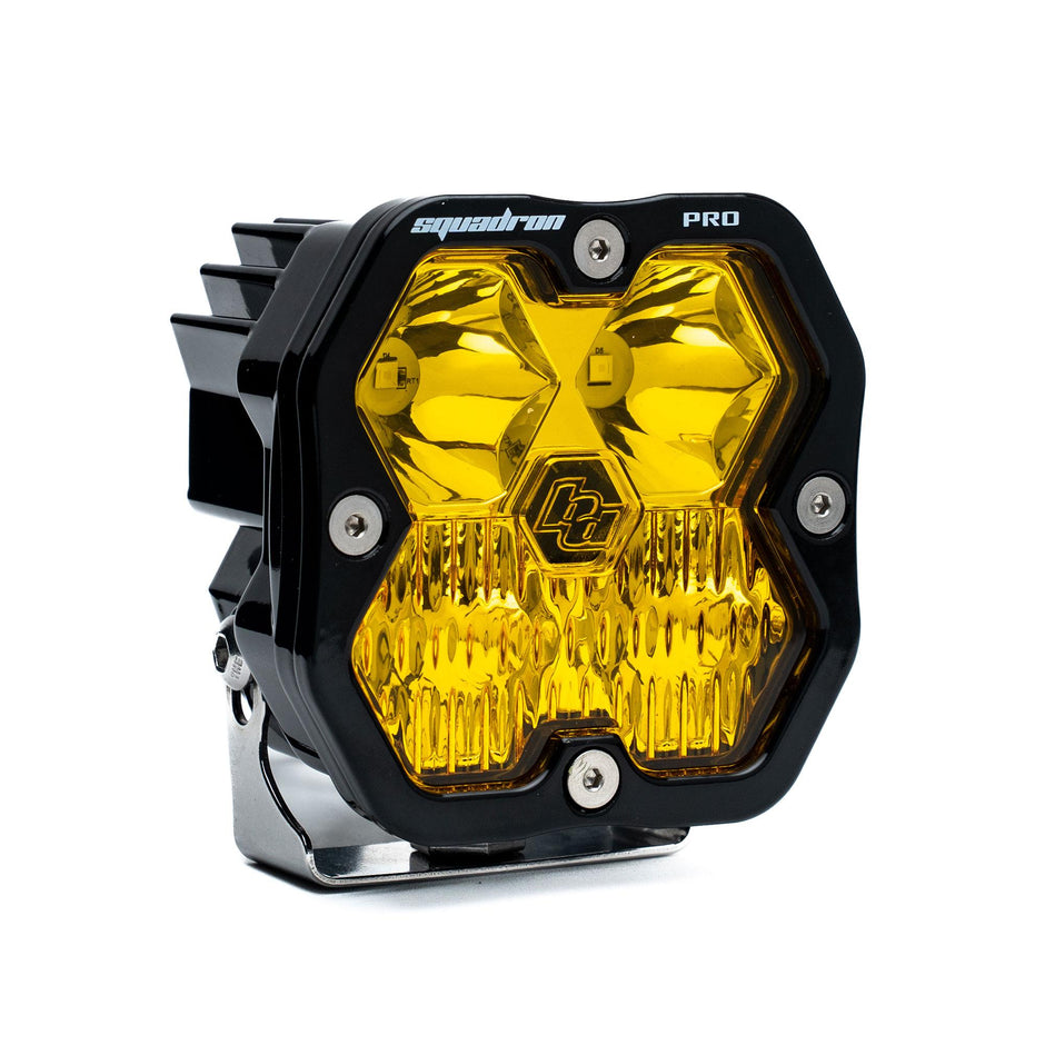 Squadron 2.0 Pro Black LED Auxiliary Light Pod (Driving/Combo; Baja Amber)