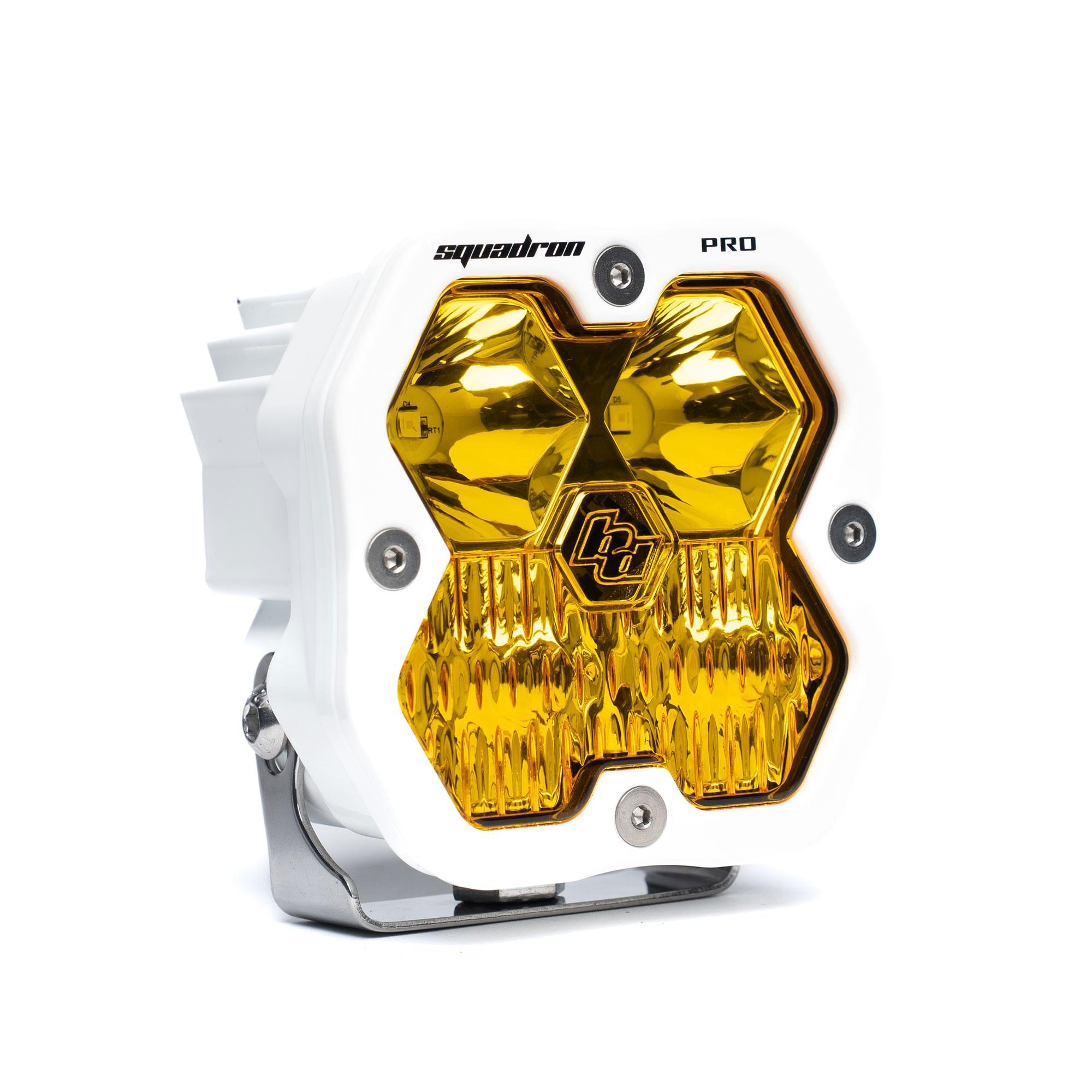 Squadron 2.0 Pro White LED Auxiliary Light Pod (Driving/Combo; Baja Amber)