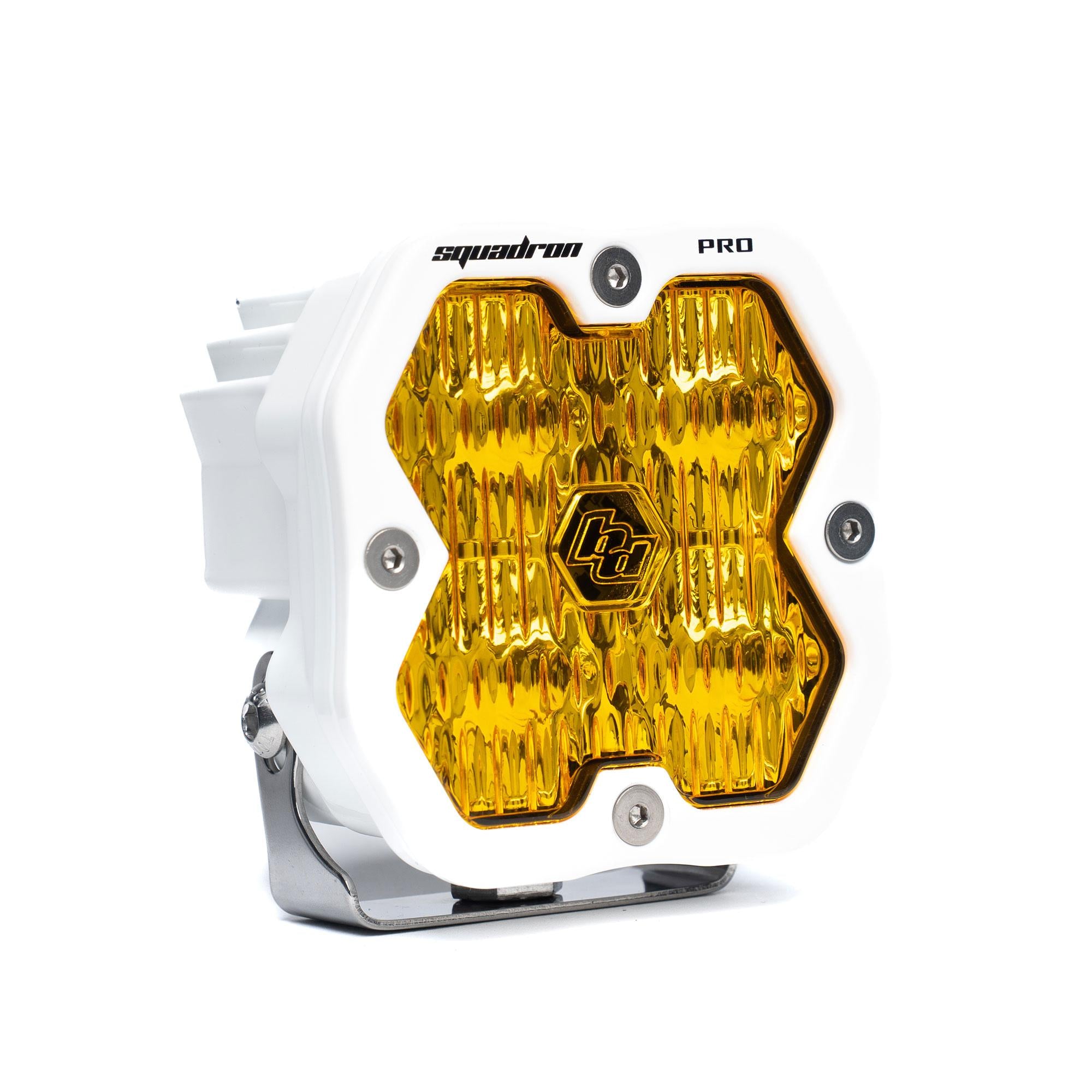 Squadron 2.0 Pro White LED Auxiliary Light Pod (Wide Cornering; Baja Amber)