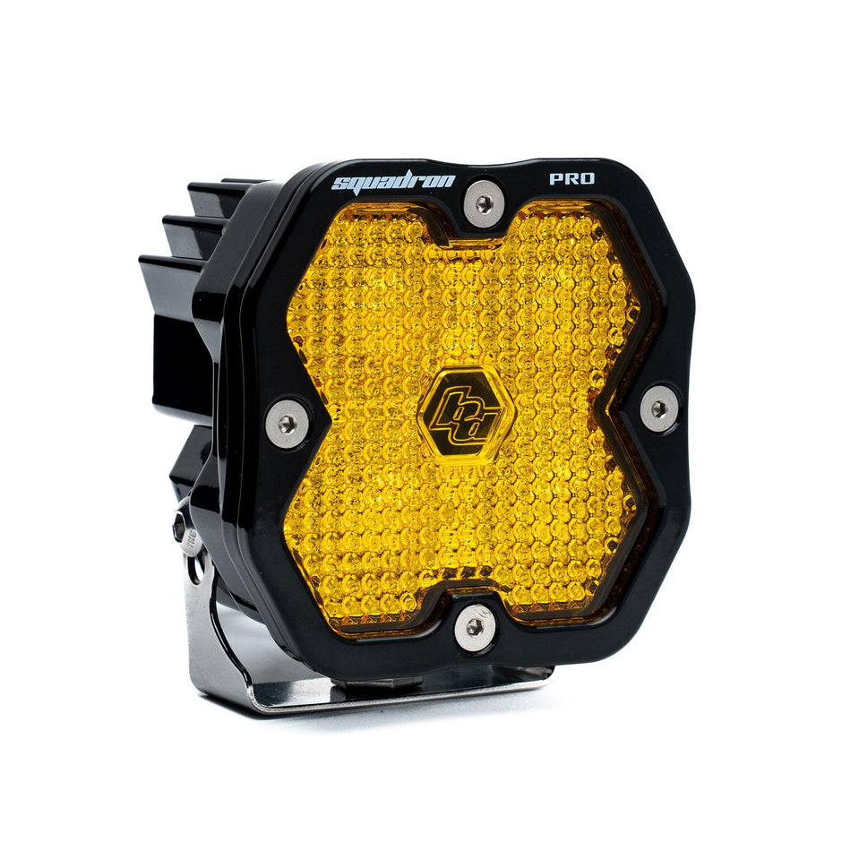Squadron 2.0 Pro Black LED Auxiliary Light Pod (Work/Scene; Baja Amber)
