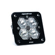 Squadron 2.0 Pro Black Flush Mount LED Auxiliary Light Pod (Wide Cornering; Clear)