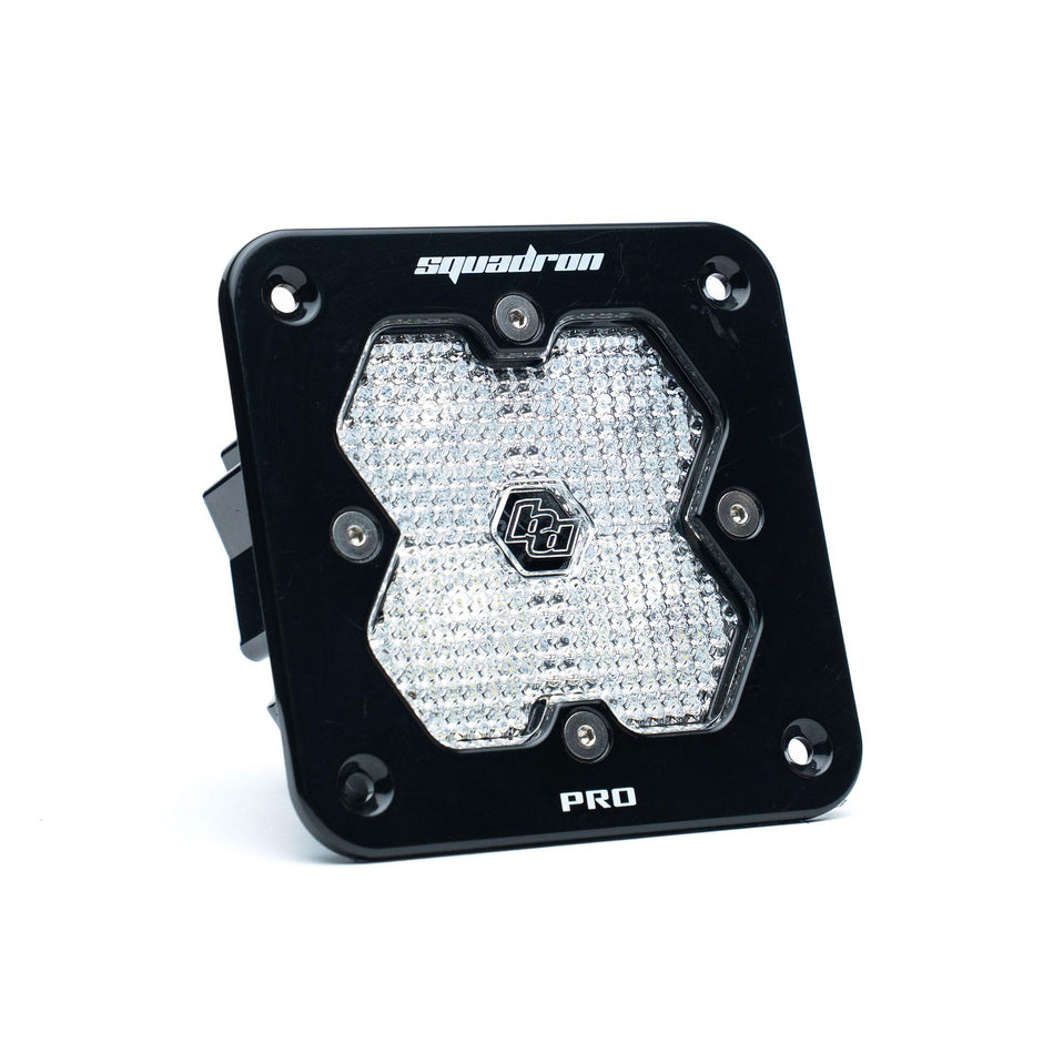Squadron 2.0 Pro Black Flush Mount LED Auxiliary Light Pod (Work/Scene; Clear)