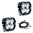 Squadron 2.0 Pro Black LED Auxiliary Light Pod Pair (Spot; Clear)
