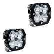 Squadron 2.0 Pro Black LED Auxiliary Light Pod Pair (No Harness) (Driving/Combo; Clear)