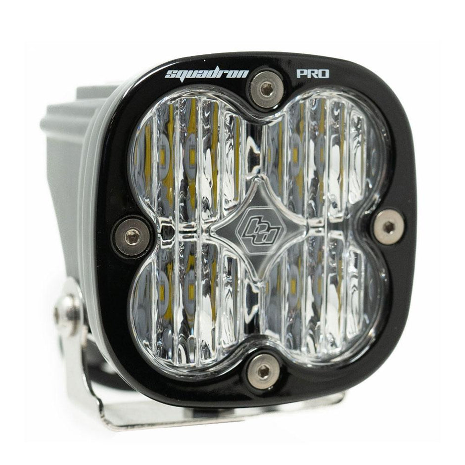 Squadron Pro Black LED Light Pod (Wide Cornering; Clear)