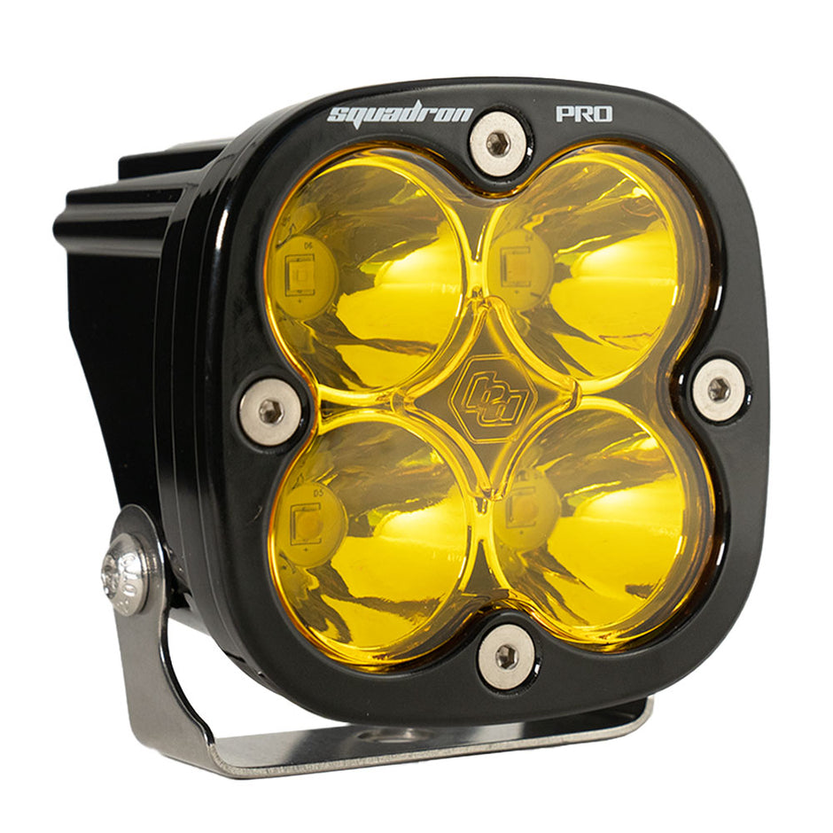 Squadron Pro Black LED Light Pod (Spot; Baja Amber)