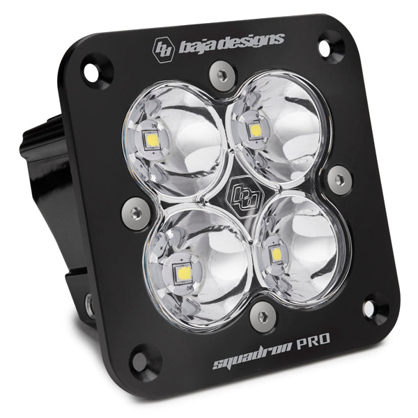 Squadron Pro Black Flush Mount LED Light Pod (Spot; Clear)