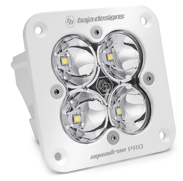 Squadron Pro White Flush Mount LED Light Pod (Spot; Clear)
