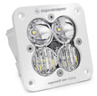 Squadron Pro White Flush Mount LED Light Pod (Driving/Combo; Clear)