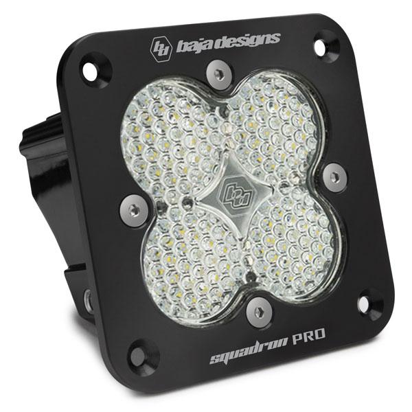 Squadron Pro Black Flush Mount LED Light Pod (Work/Scene; Clear)