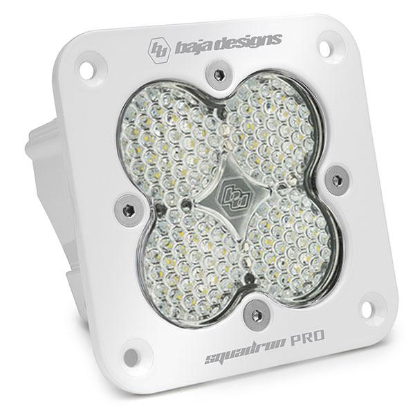 Squadron Pro White Flush Mount LED Light Pod (Work/Scene; Clear)