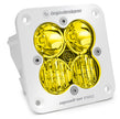 Squadron Pro White Flush Mount LED Light Pod (Driving/Combo; Baja Amber)