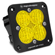 Squadron Pro Black Flush Mount LED Light Pod (Wide Cornering; Baja Amber)