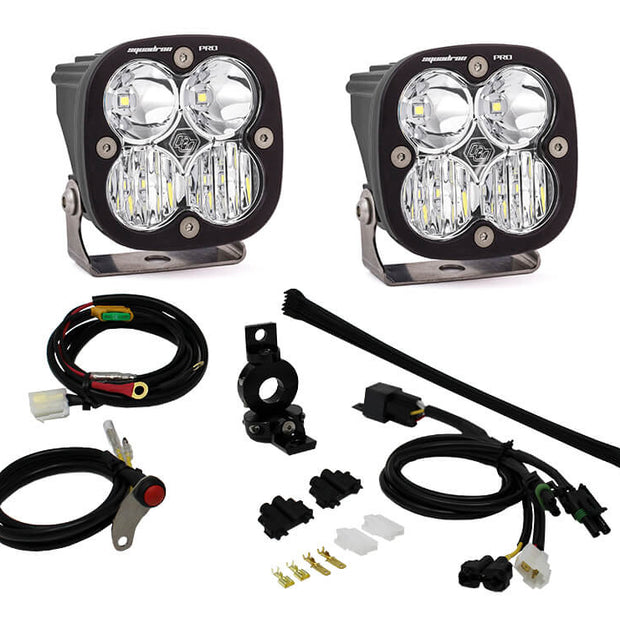Adventure Bike Squadron Pro Auxiliary Light Kit (Driving Combo; Clear; 7/8 Inch Mount)