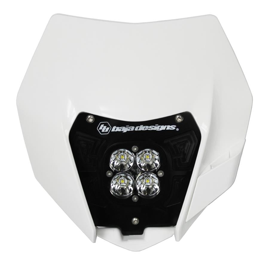 Squadron Pro (A/C) Headlight Kit W/ Shell - '13-16 200 XC-W/250 SX/250 XC/300 XC (Driving/Combo; Clear)