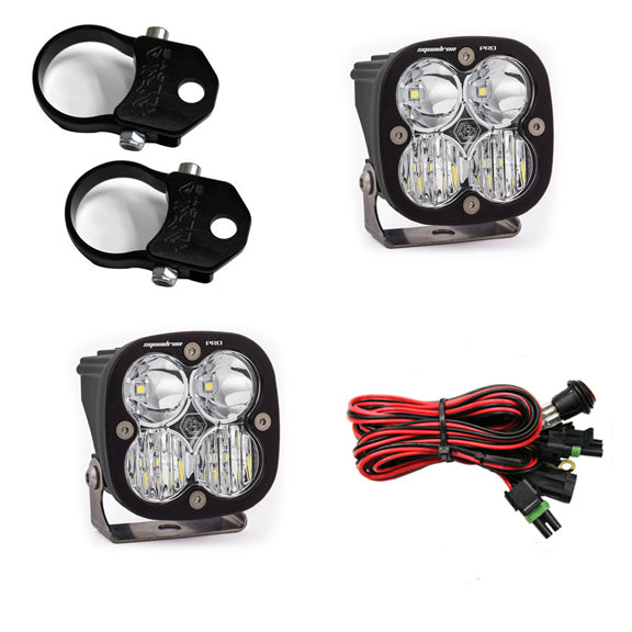 PowerSports Squadron Pro Vertical Mount Light Kit (Driving/Combo; Clear; 1.75 Inch Mount)