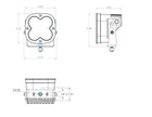 XL Pro LED Light Pod (Wide Cornering; Clear)