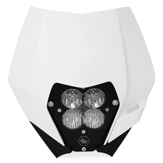 XL Pro (D/C) Headlight Kit W/ Shell - '11-13 250 SX-F/250 XC-F/250 XCF-W; '12-13 350 EXC-F; '11-13 350 SX-F/350 XC-F; '12-13 350 XCF-W; '08-12 450 XC-F; '12-13 500 EXC (Driving/Combo; Clear)