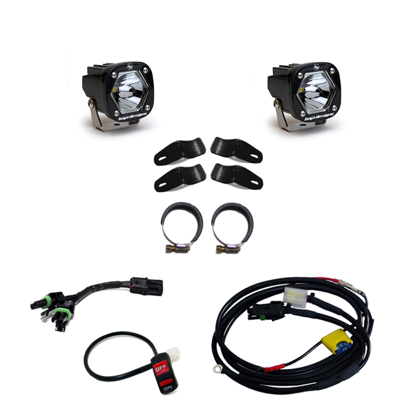 Moto S1 Auxiliary Light Kit (Universal Battery; Spot; Clear)