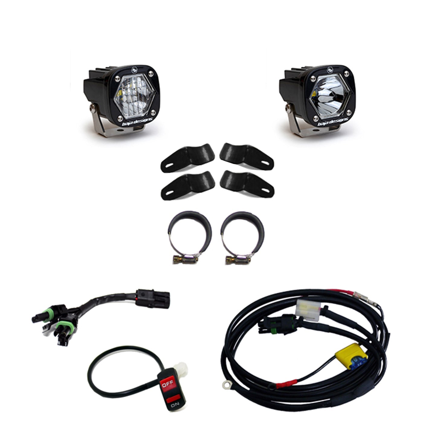 Moto S1 Auxiliary Light Kit (Universal Battery; Multi-Pattern; Clear)