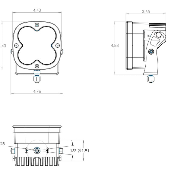 XL Pro LED Light Pod Pair (Spot; Clear)