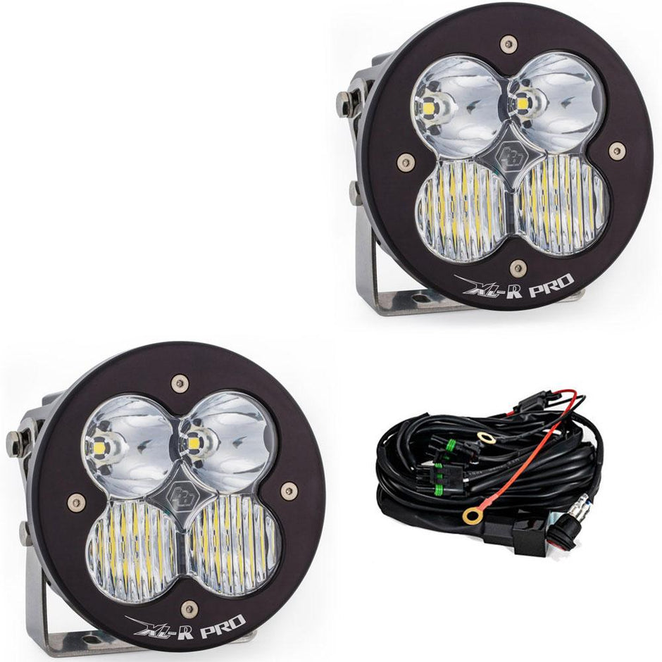 XL-R Pro LED Light Pod Pair (Driving/Combo; Clear)
