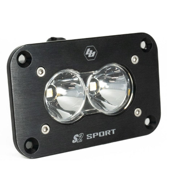 S2 Sport Black Flush Mount LED Light Pod (Spot; Clear)