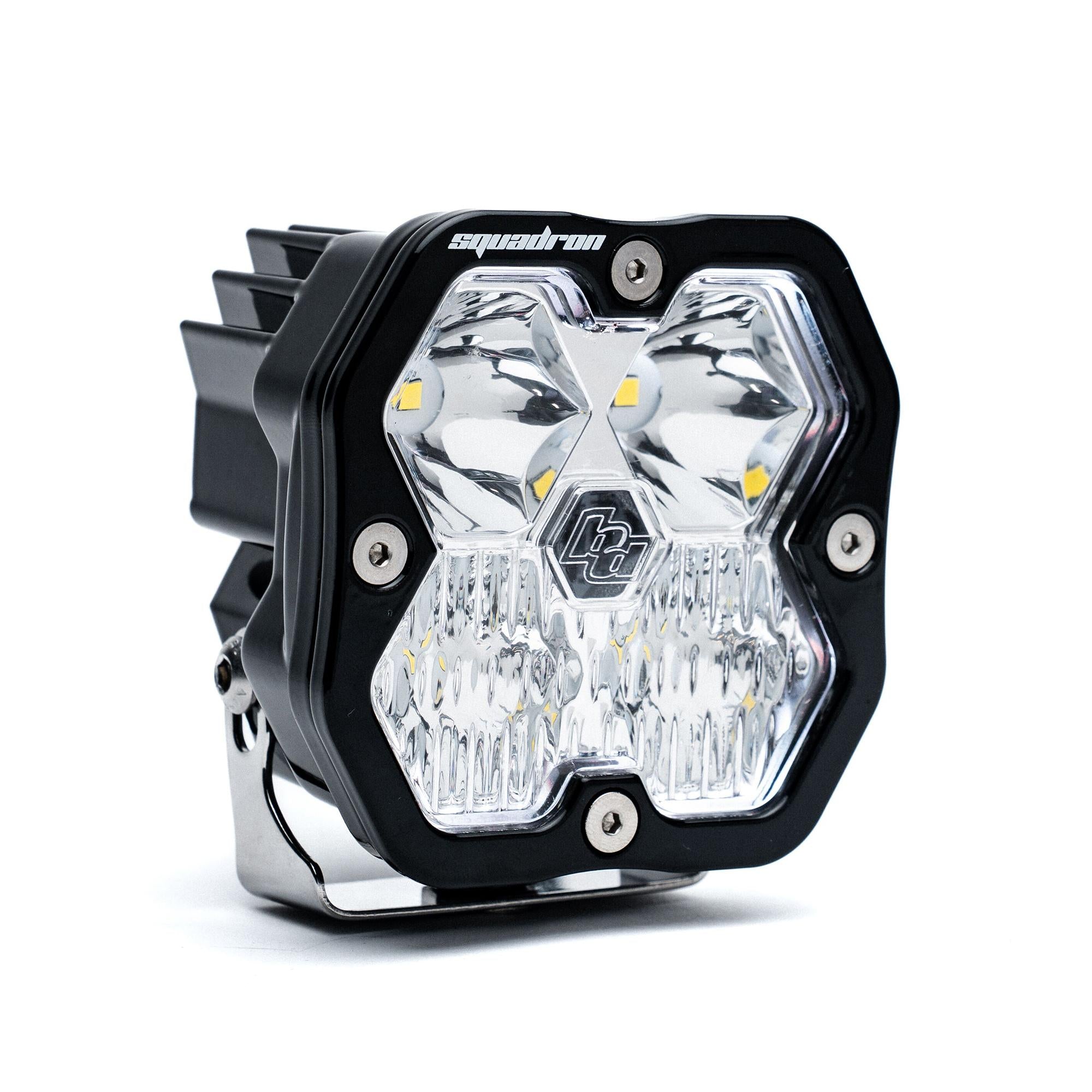 Squadron 2.0 Sport Black LED Auxiliary Light Pod (Driving/Combo; Clear)