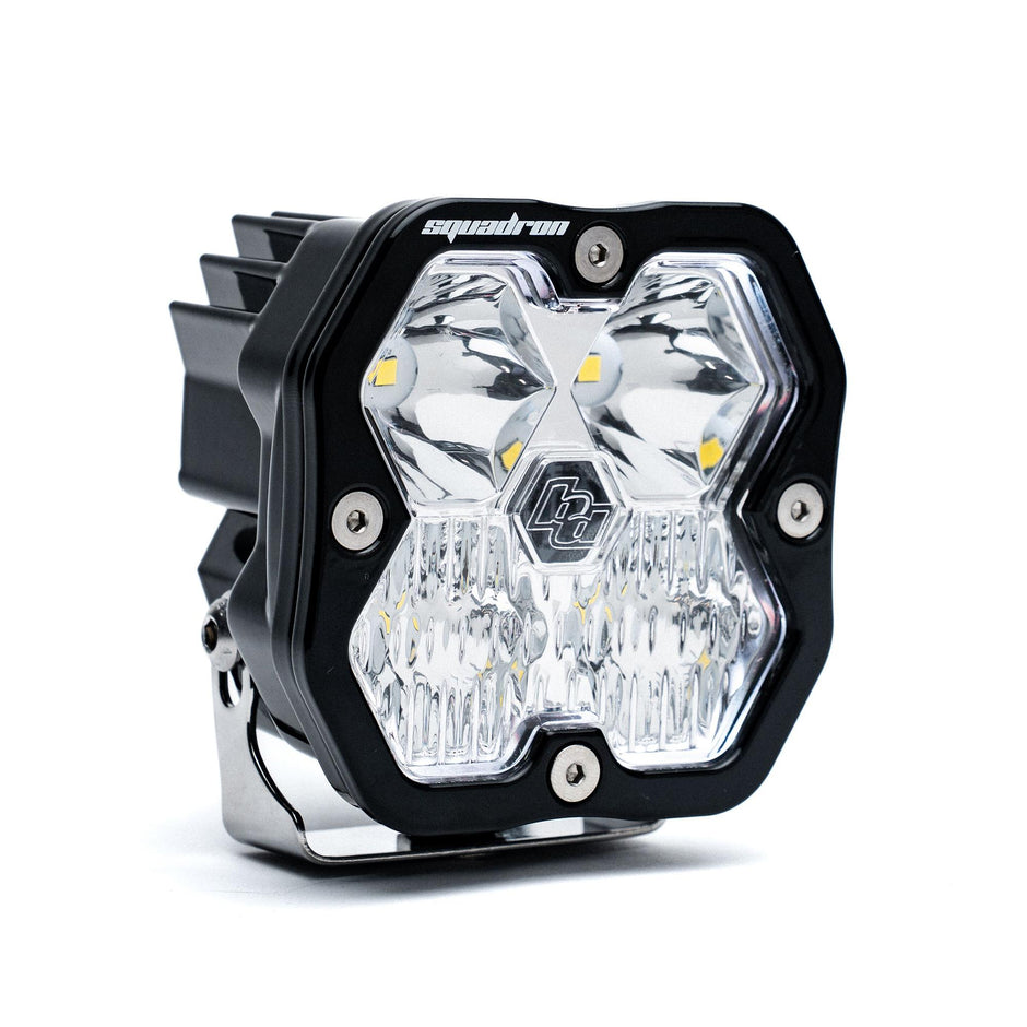 Squadron 2.0 Sport Black LED Auxiliary Light Pod (Driving/Combo; Clear)
