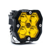 Squadron 2.0 Sport Black LED Auxiliary Light Pod (Spot; Baja Amber)