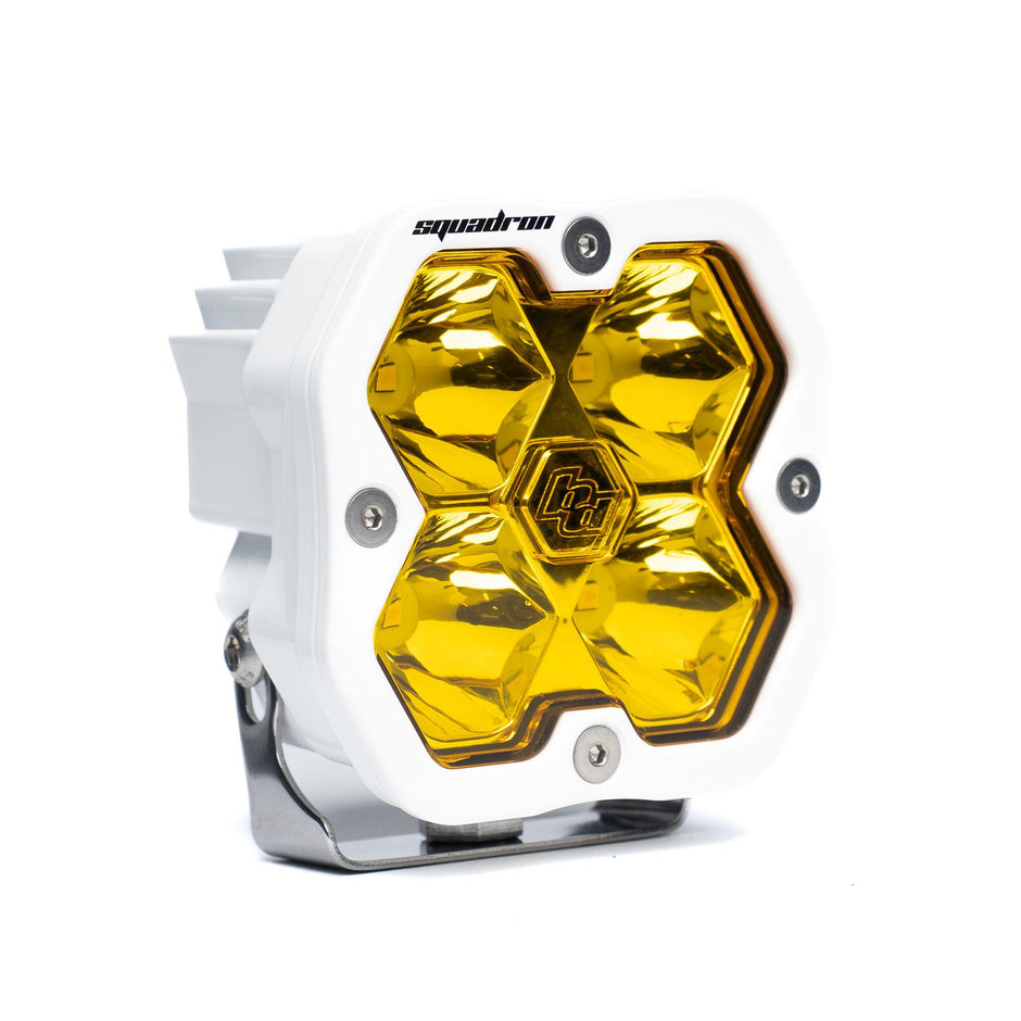 Squadron 2.0 Sport White LED Auxiliary Light Pod (Spot; Baja Amber)