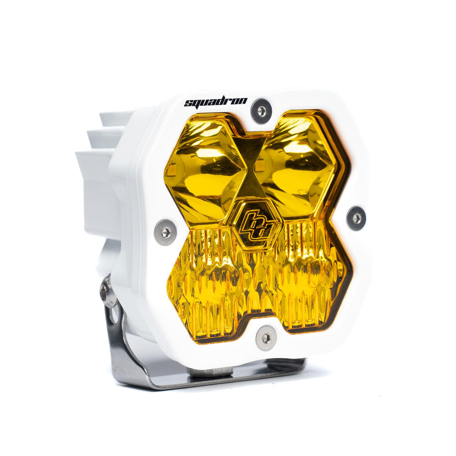 Squadron 2.0 Sport White LED Auxiliary Light Pod (Driving/Combo; Baja Amber)