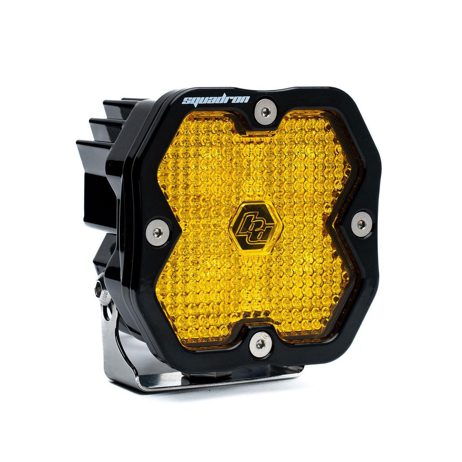 Squadron 2.0 Sport Black LED Auxiliary Light Pod (Work/Scene; Baja Amber)