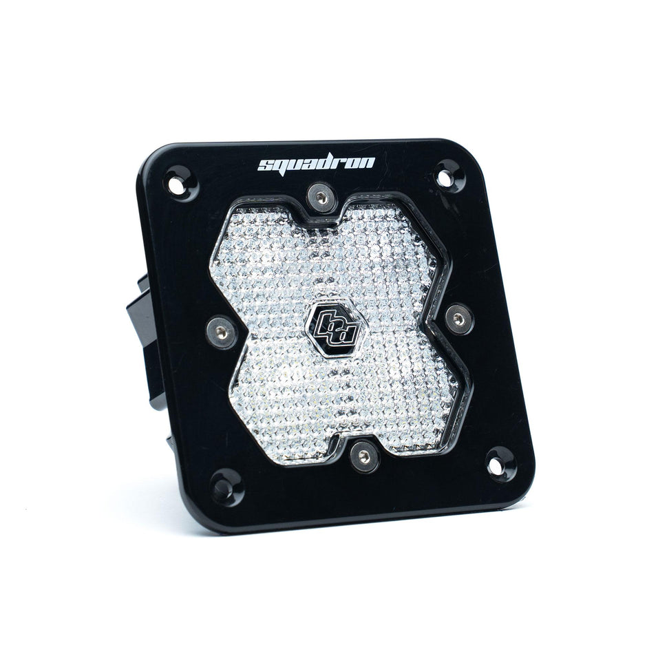 Squadron 2.0 Sport Black Flush Mount LED Auxiliary Light Pod (Work/Scene; Clear)