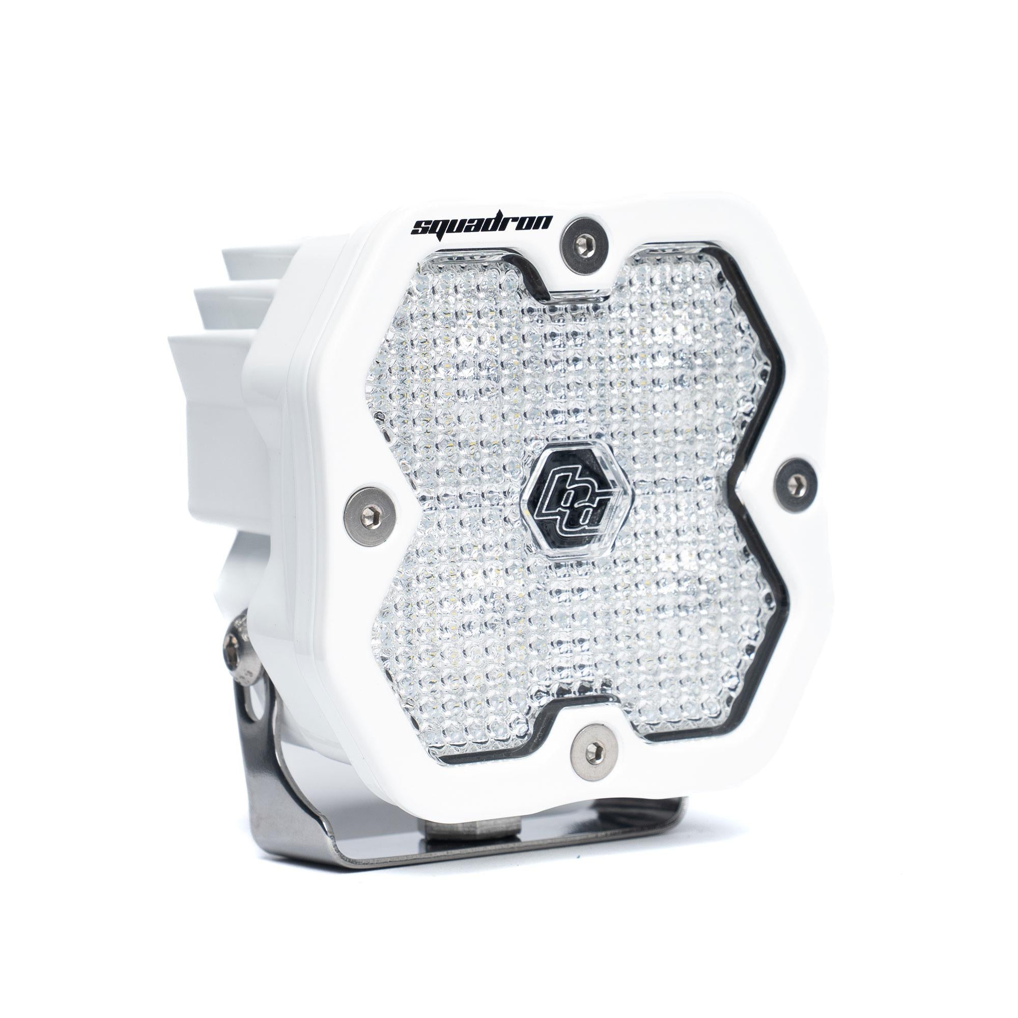 Squadron 2.0 Sport White Flush Mount LED Auxiliary Light Pod (Work/Scene; Clear)