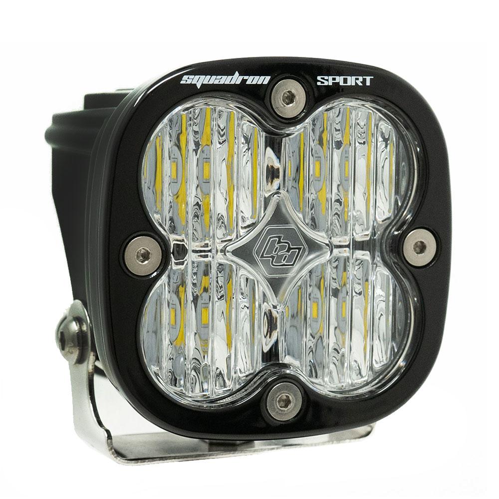 Squadron Sport Black LED Light Pod (Wide Cornering; Clear)
