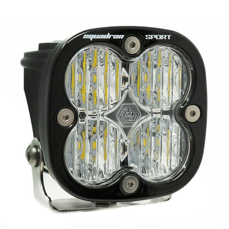 Squadron Sport Black LED Light Pod (Wide Cornering; Clear)