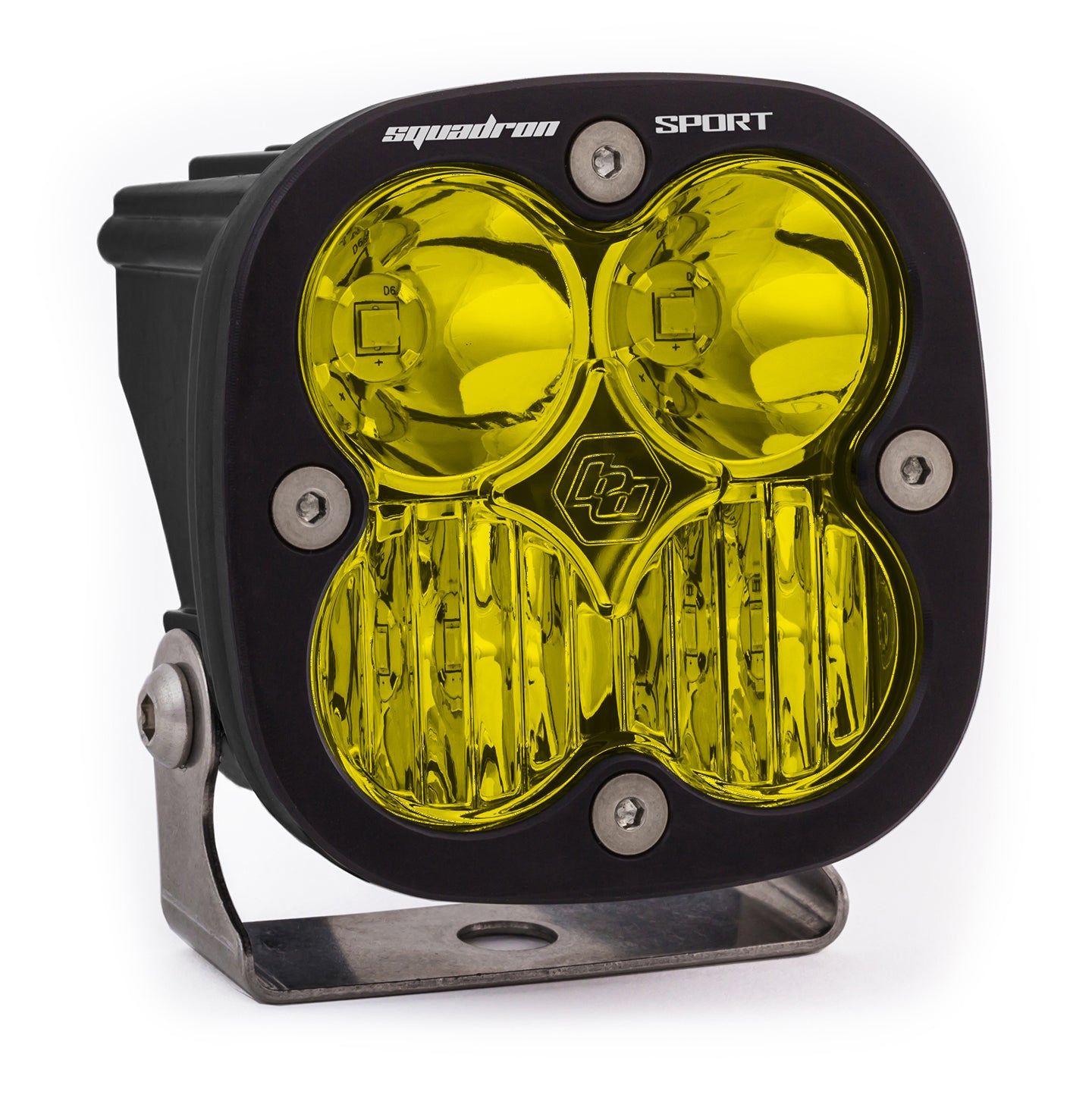 Squadron Sport Black LED Light Pod (Driving/Combo; Baja Amber)