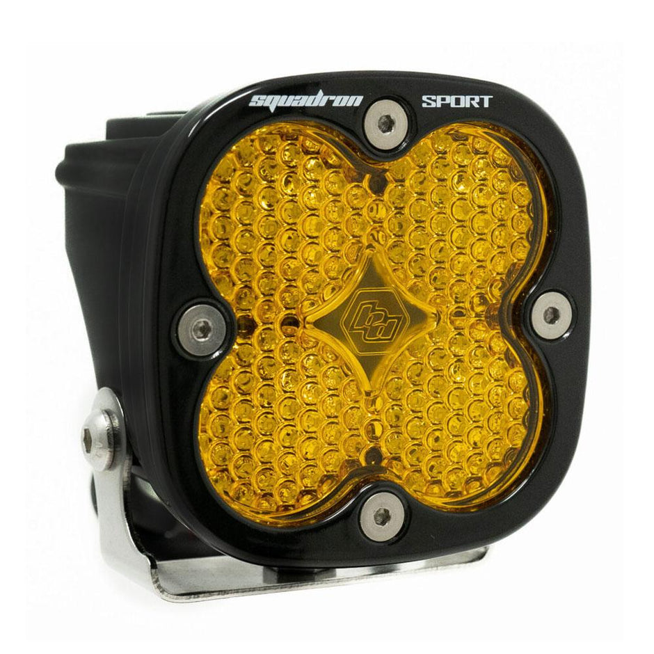 Squadron Sport Black LED Light Pod (Work/Scene; Baja Amber)