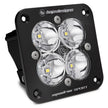 Squadron Sport Black Flush Mount LED Auxiliary Light Pod (Spot; Clear)
