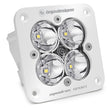 Squadron Sport White Flush Mount LED Auxiliary Light Pod (Spot; Clear)